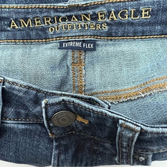 American Eagle Outfitters Men’s Blue Jeans Sz W30/L36 Actual Ins L32” Distressed - Picture 6 of 10